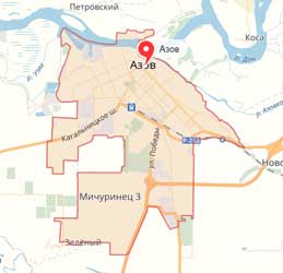 Карта Азова