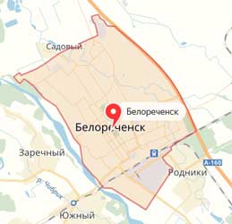 Карта: Белореченск