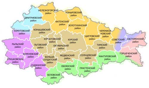 Карта: Курская область