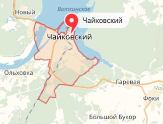 Карта: Чайковский