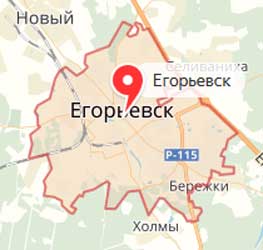 Карта: Егорьевск