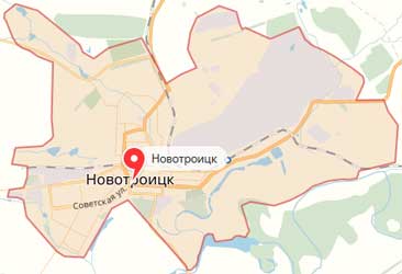 Карта: Новотроицк