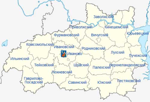 Карта: Ивановская область