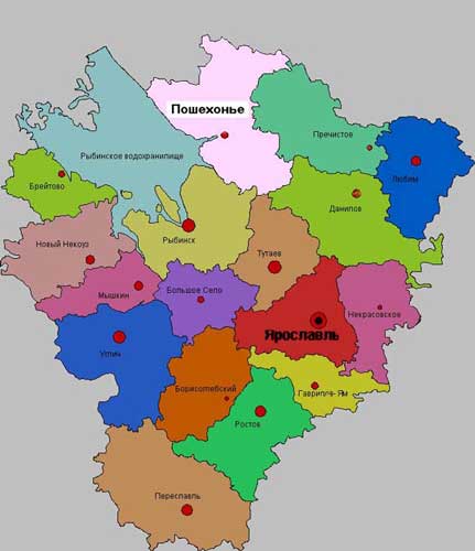 Карта: Ярославская область